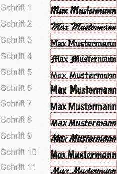 Schriftmuster